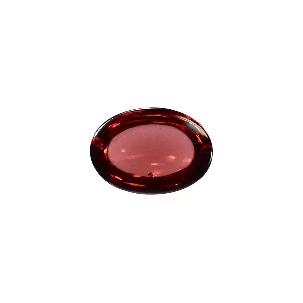 RED GARNET PLAIN OVAL CAB (MEDIUM/CLEAN) 7X5MM 1.05 Cts.