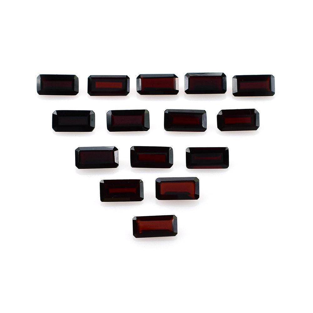 RED GARNET STEP CUT OCTAGON (DARK) 8X4MM 0.99 Cts.