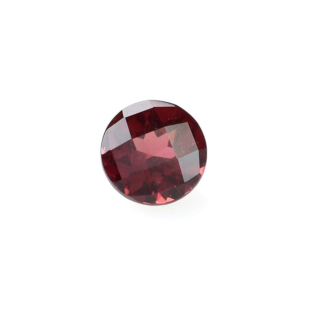 RED GARNET CHECKER CUT ROUND (OPEN RED/SI) 5.00X5.00 MM 1.00 Cts.