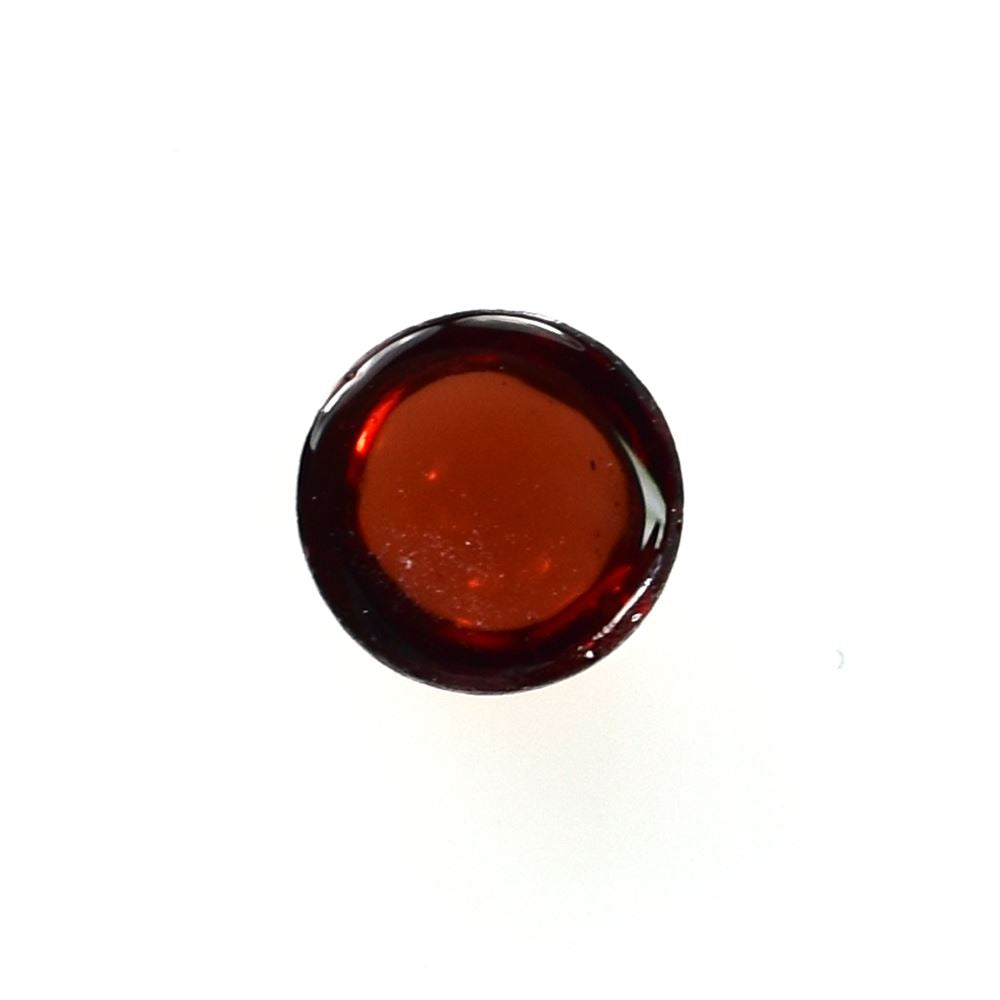 GARNET RED PLAIN CUT ROUND CAB (OPEN RED) (SI) 4.00 MM 0.43 Cts.