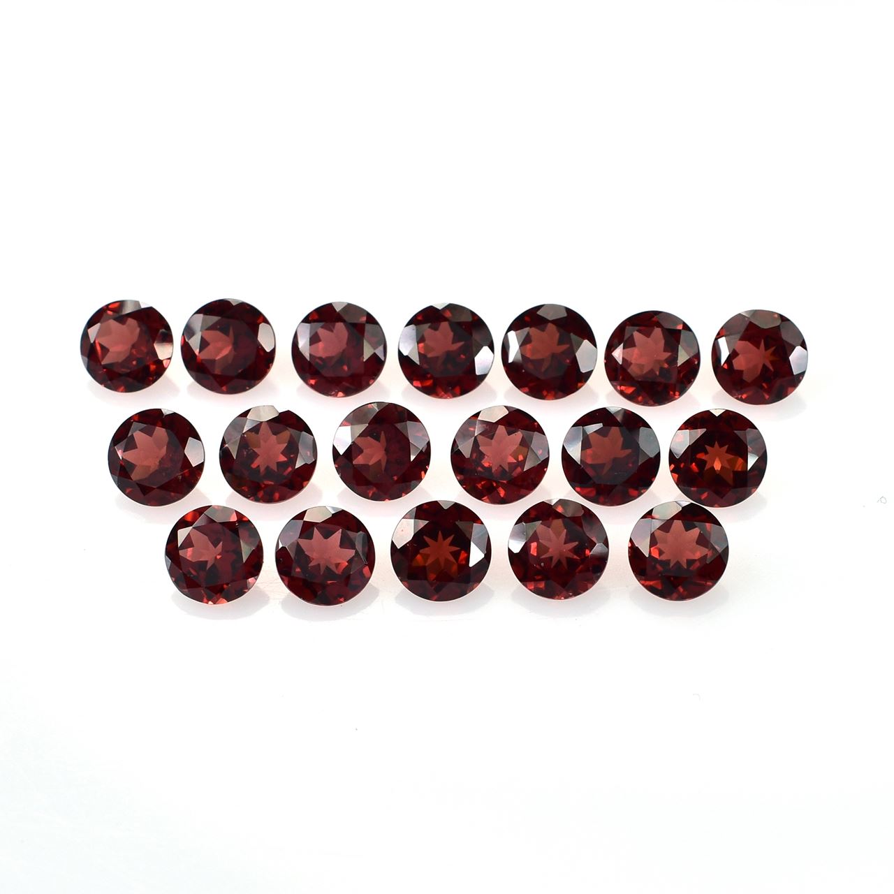 GARNET CUT ROUND (OPEN RED)( CLEAN) 6.00X6.00 MM 0.96 Cts.