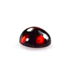 GARNET PLAIN ROUND CAB (OPEN RED)(CLEAN) 8.00X8.00 MM 3.00 Cts.