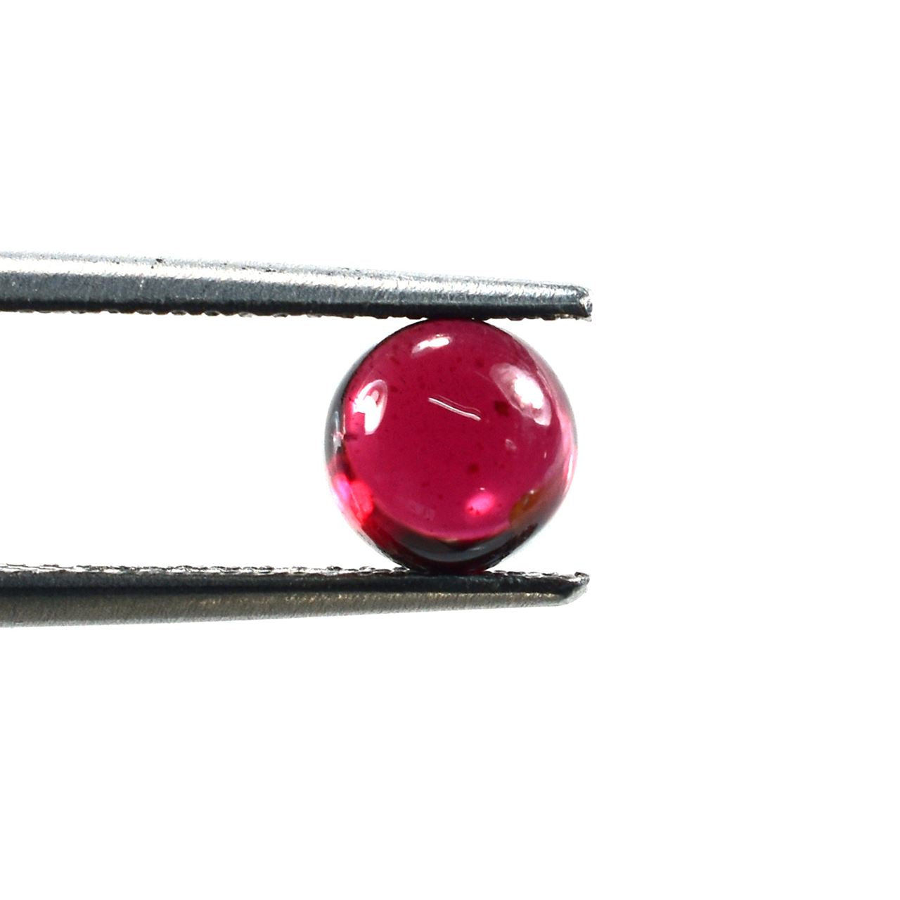 GARNET PLAIN ROUND CAB (MEDIUM RED)(SI) 6.00X6.00 MM 1.44 Cts.