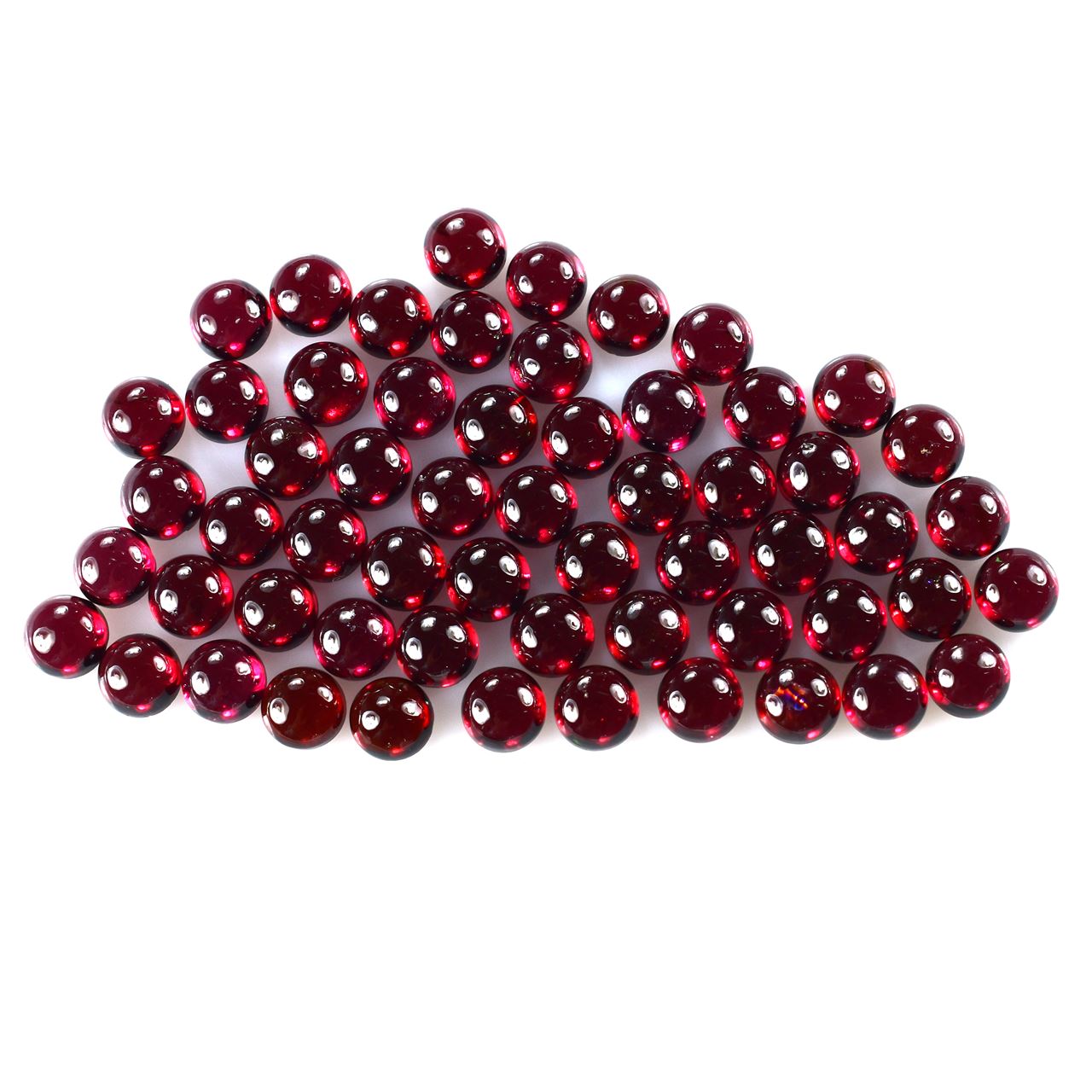 GARNET PLAIN ROUND CAB (MEDIUM RED)(SI) 6.00X6.00 MM 1.44 Cts.