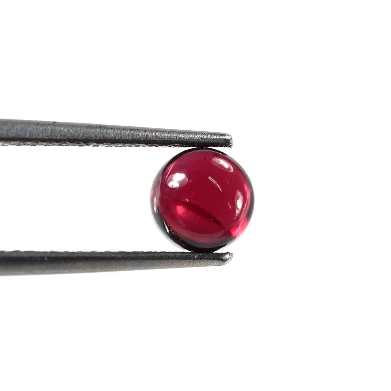 GARNET PLAIN ROUND CAB (MEDIUM RED)(HI) 6.00X6.00 MM 1.47 Cts.