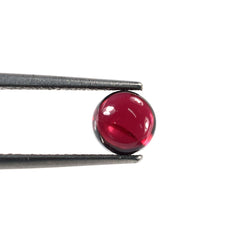 GARNET PLAIN ROUND CAB (MEDIUM RED)(HI) 6.00X6.00 MM 1.47 Cts.