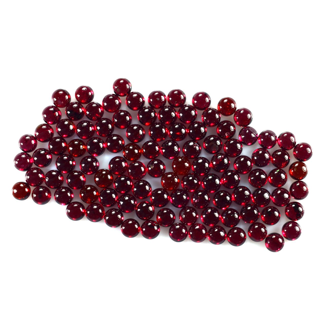 GARNET PLAIN ROUND CAB (MEDIUM RED)(HI) 6.00X6.00 MM 1.47 Cts.
