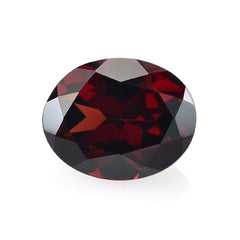 GARNET CUT OVAL (MEDIUM RED)(CLEAN) 10.00X8.00 MM 3.50 Cts.
