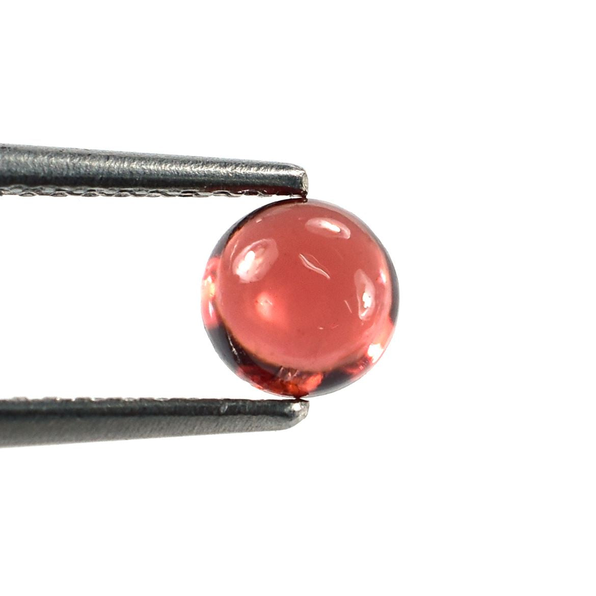 GARNET PLAIN ROUND CAB (OPEN RED)(SI) 5.00X5.00 MM 0.75 Cts.