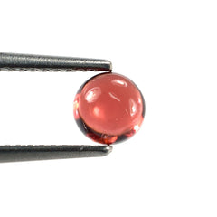 GARNET PLAIN ROUND CAB (OPEN RED)(SI) 5.00X5.00 MM 0.75 Cts.