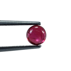 GARNET PLAIN ROUND CAB (DARK RED)(HI) 5.00X5.00 MM 0.88 Cts.