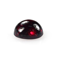 GARNET PLAIN ROUND CAB (DARK RED)(HI) 8.00X8.00 MM 3.20 Cts.