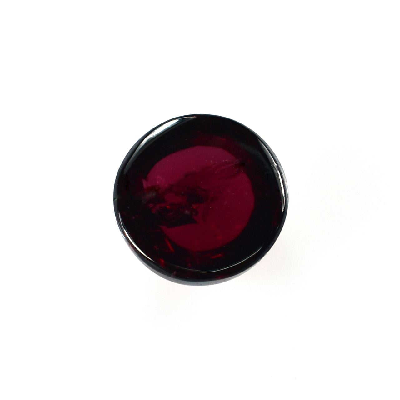 GARNET PLAIN ROUND CAB (DARK RED)(HI) 8.00X8.00 MM 3.20 Cts.
