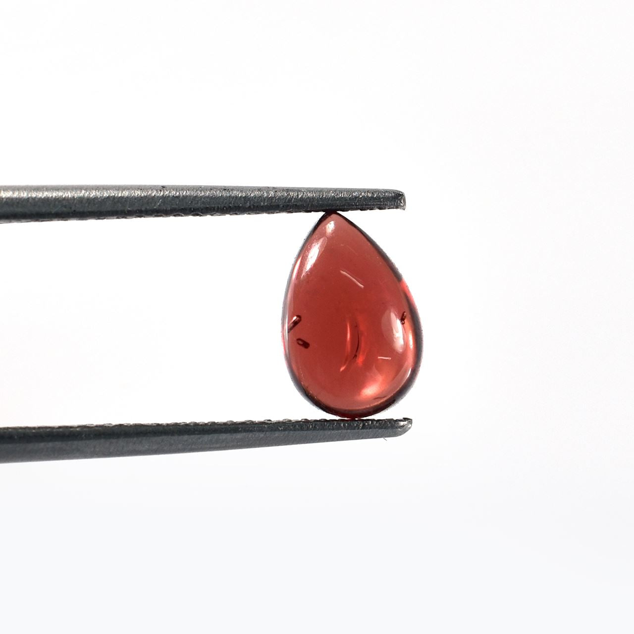 GARNET PLAIN PEAR CAB (OPEN RED)(HI) 9.00X6.00 MM 1.88 Cts.