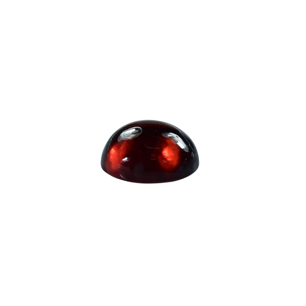 GARNET PLAIN ROUND CAB (OPEN RED)(CLEAN) 8.00X8.00 MM 2.40 Cts.