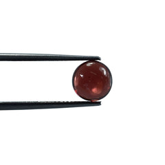 GARNET PLAIN ROUND CAB (OPEN RED)(CLEAN) 8.00X8.00 MM 2.40 Cts.