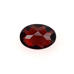 GARNET CHECKER CUT OVAL (MEDIUM RED)(SI) 7.00X5.00 MM 0.92 Cts.