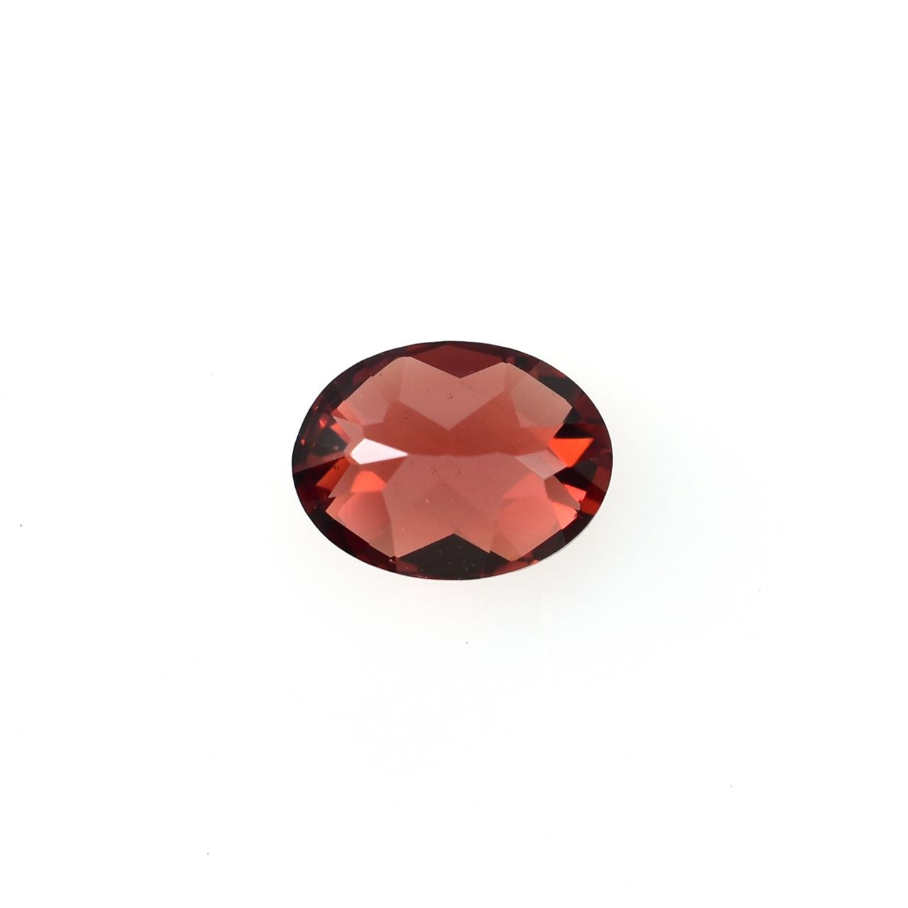 GARNET CHECKER CUT OVAL (OPEN RED)(SI) 8.00X6.00 MM 1.38 Cts.
