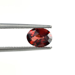 GARNET CHECKER CUT OVAL (OPEN RED)(SI) 8.00X6.00 MM 1.38 Cts.