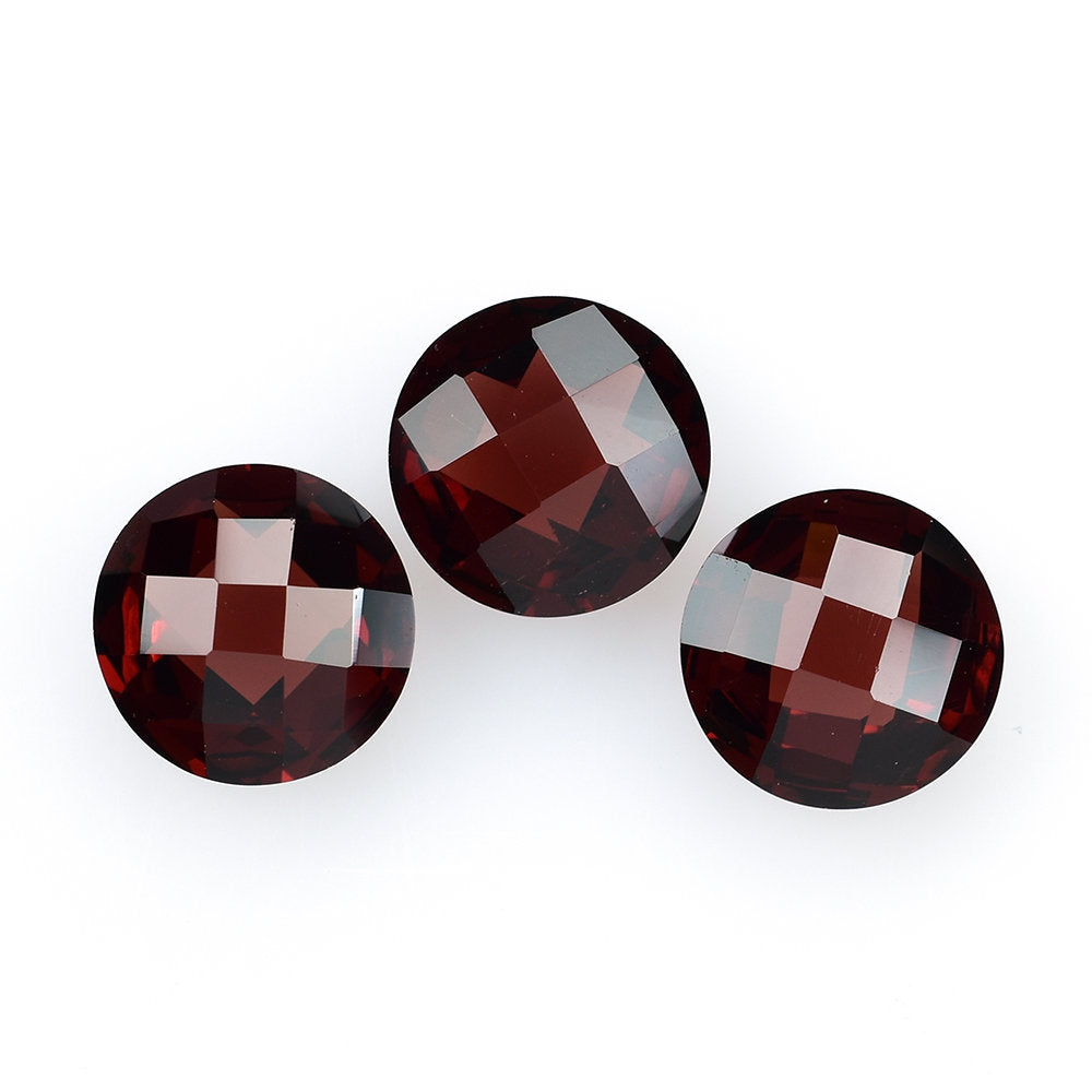 RED GARNET BRIOLETTE ROUND 9MM 2.83 Cts.