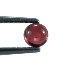 GARNET PLAIN ROUND CAB (OPEN RED)(HI) 4.00X4.00 MM 0.41 Cts.