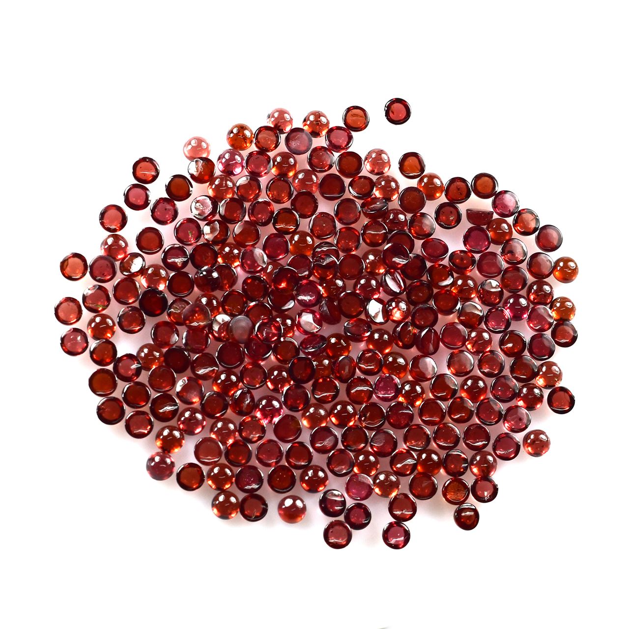 GARNET PLAIN ROUND CAB (OPEN RED)(HI) 4.00X4.00 MM 0.41 Cts.