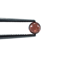 GARNET PLAIN ROUND CAB (OPEN RED)(SI) 4.00X4.00 MM 0.38 Cts.