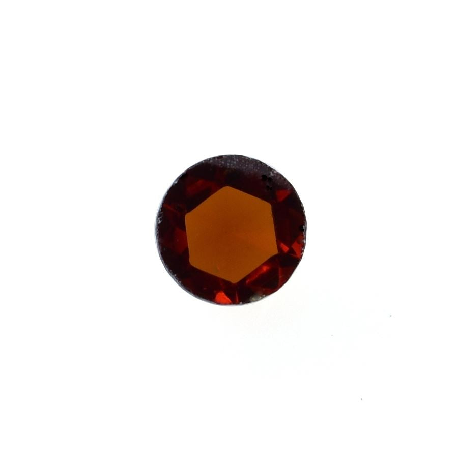 GARNET ROSE CUT ROUND CAB (MEDIUM RED)(CLEAN) 3.00X3.00 MM 0.17 Cts.