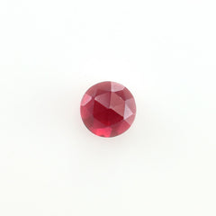 GARNET ROSE CUT ROUND CAB (MEDIUM RED)(CLEAN) 4.00X4.00 MM 0.36 Cts.