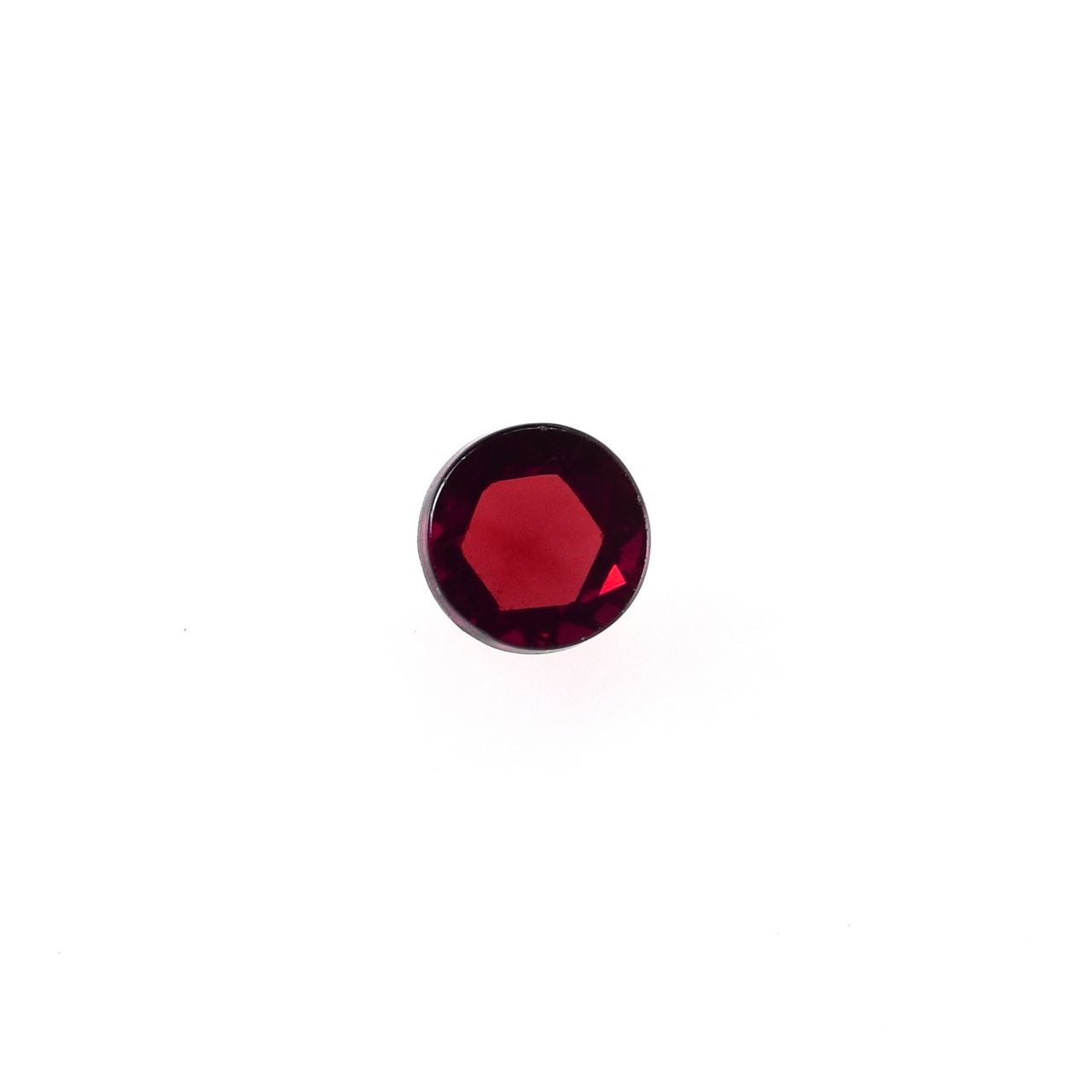 GARNET ROSE CUT ROUND CAB (MEDIUM RED)(CLEAN) 4.00X4.00 MM 0.36 Cts.