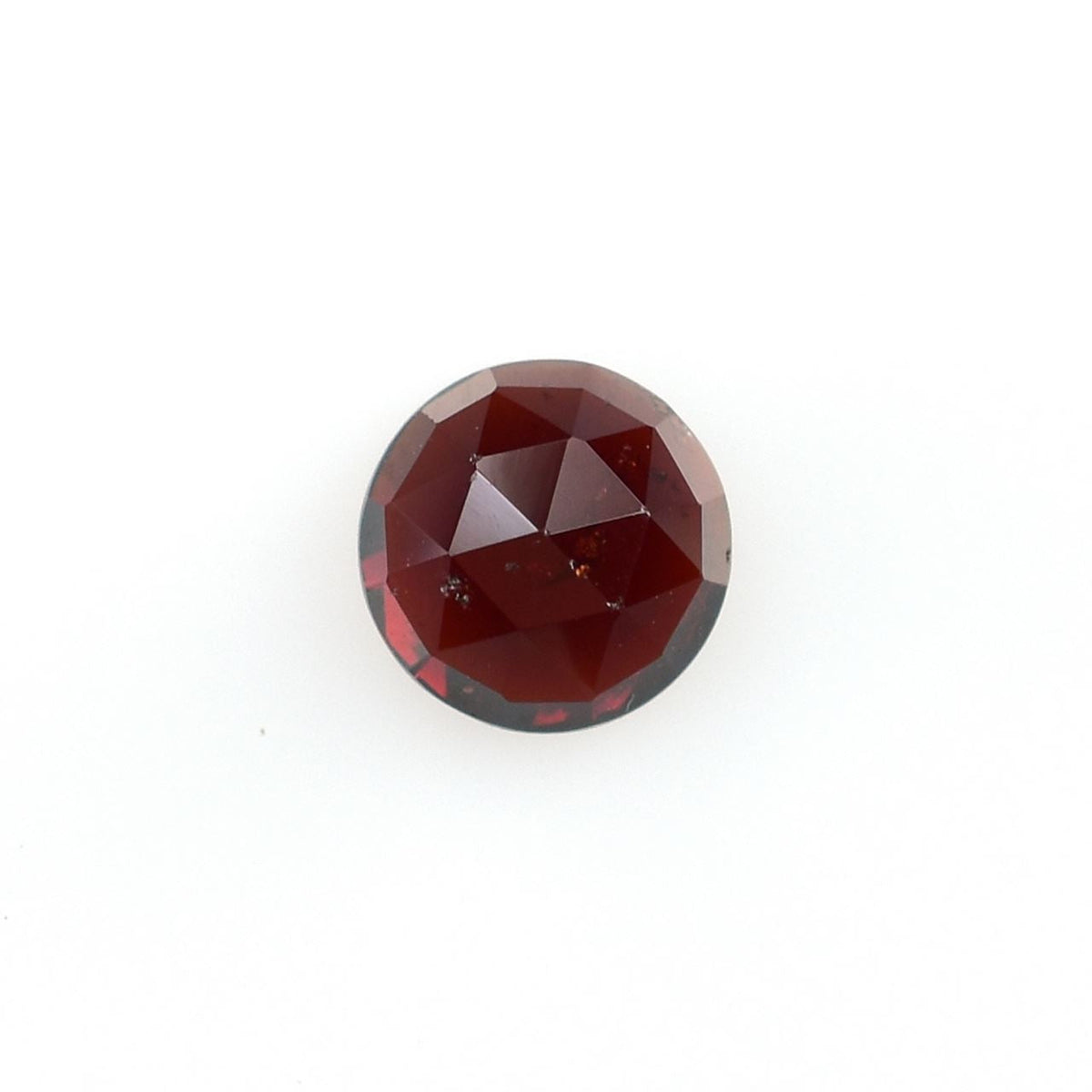 GARNET ROSE CUT ROUND CAB (DARK RED)(SI) 6.00X6.00 MM 1.18 Cts.