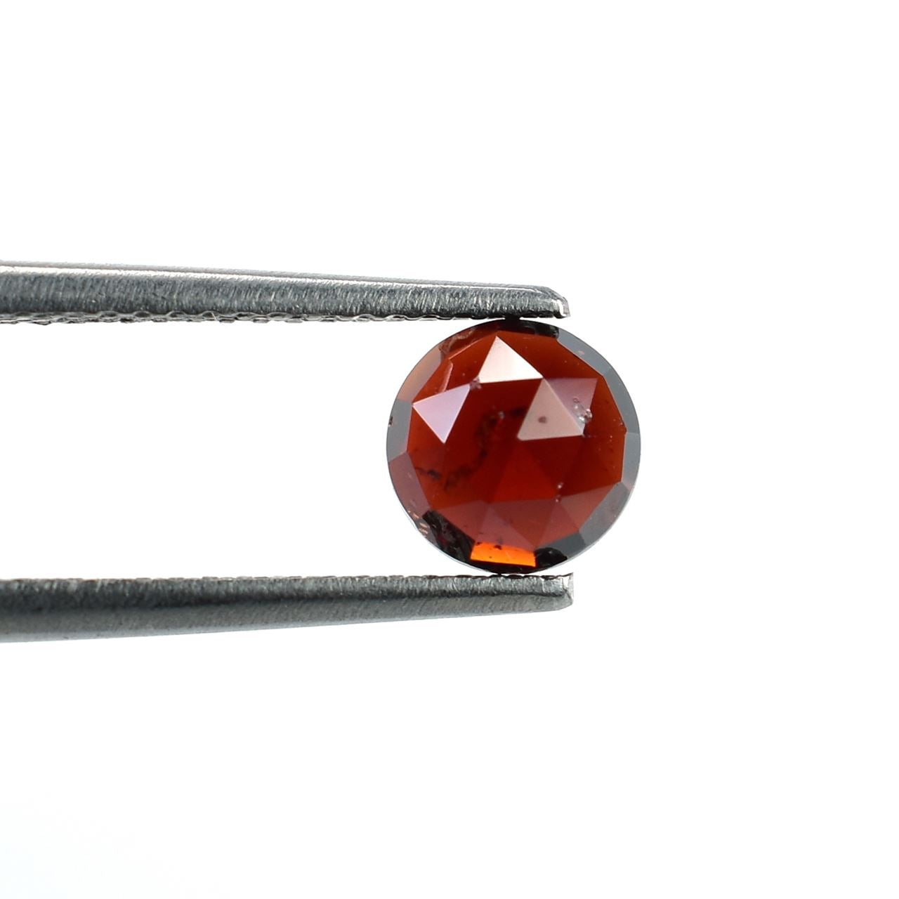 GARNET ROSE CUT ROUND CAB (DARK RED)(SI) 6.00X6.00 MM 1.18 Cts.