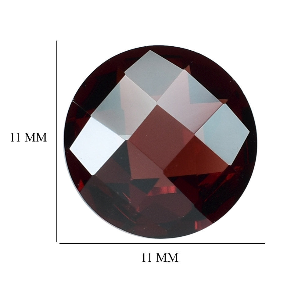 RED GARNET BRIOLETTE ROUND 11MM 5.56 Cts.