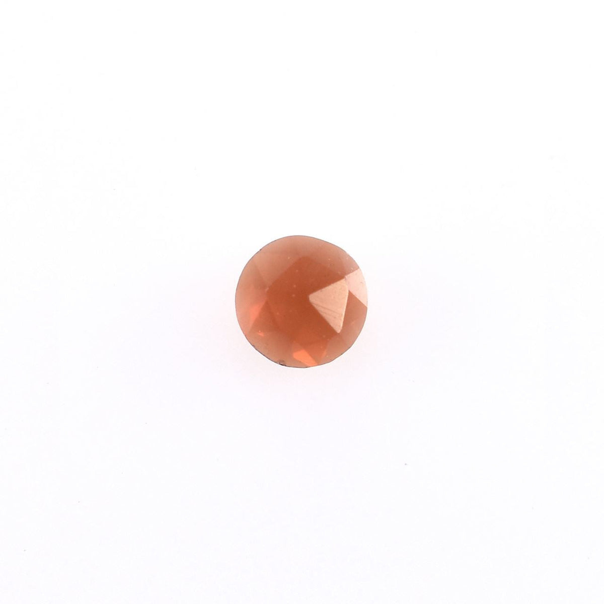 GARNET ROSE CUT ROUND CAB (OPEN RED)(CLEAN) 2.50X2.50 MM 0.10 Cts.
