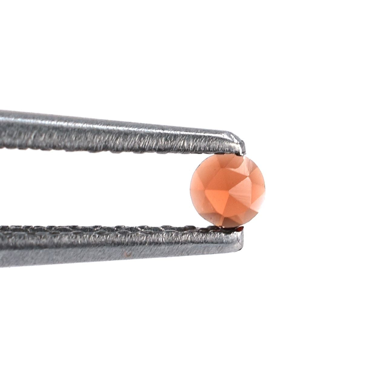 GARNET ROSE CUT ROUND CAB (OPEN RED)(CLEAN) 2.50X2.50 MM 0.10 Cts.
