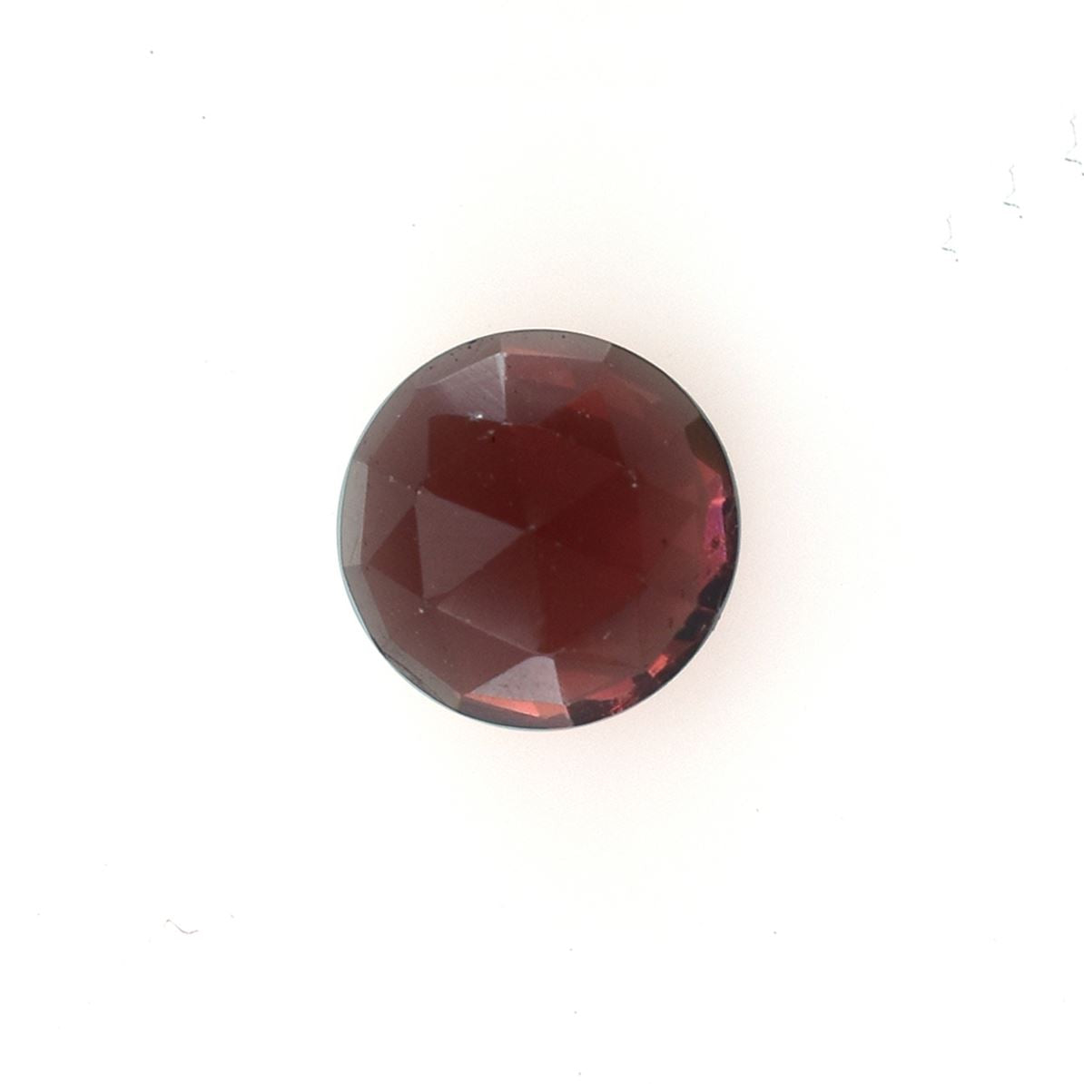 GARNET ROSE CUT ROUND CAB (OPEN RED)(CLEAN) 6.00X6.00 MM 1.14 Cts.