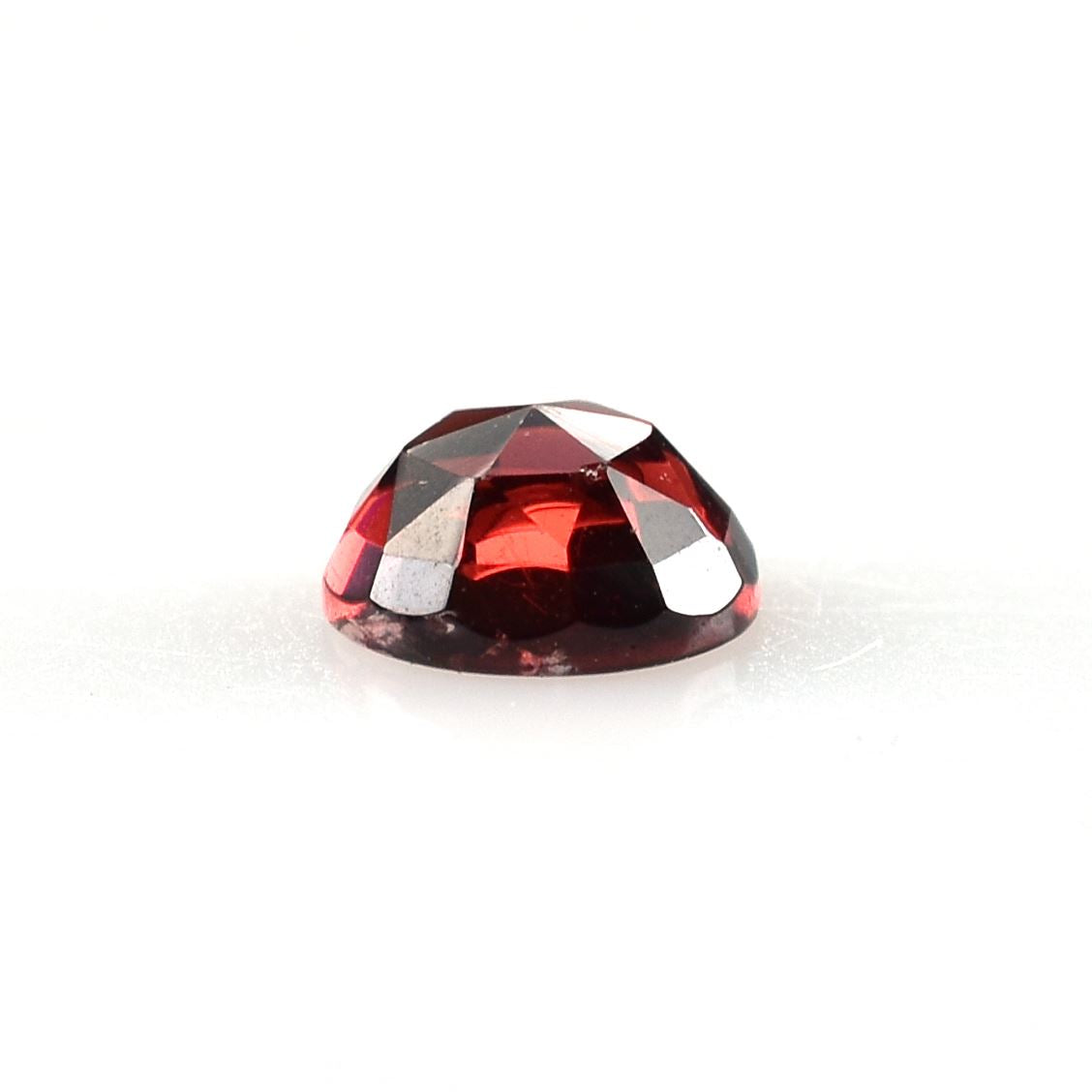 GARNET ROSE CUT ROUND CAB (OPEN RED)(CLEAN) 6.00X6.00 MM 1.14 Cts.