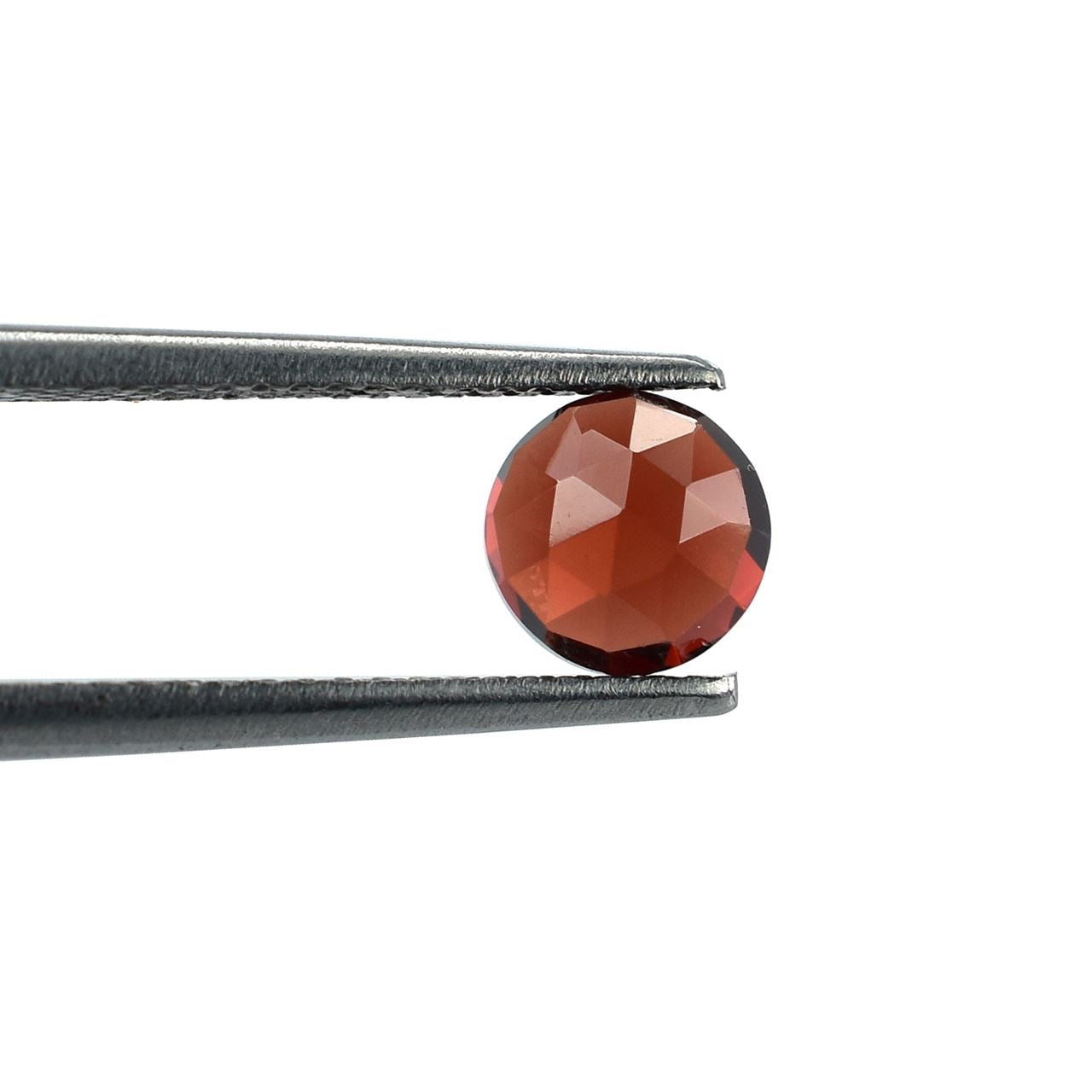 GARNET ROSE CUT ROUND CAB (OPEN RED)(CLEAN) 6.00X6.00 MM 1.14 Cts.