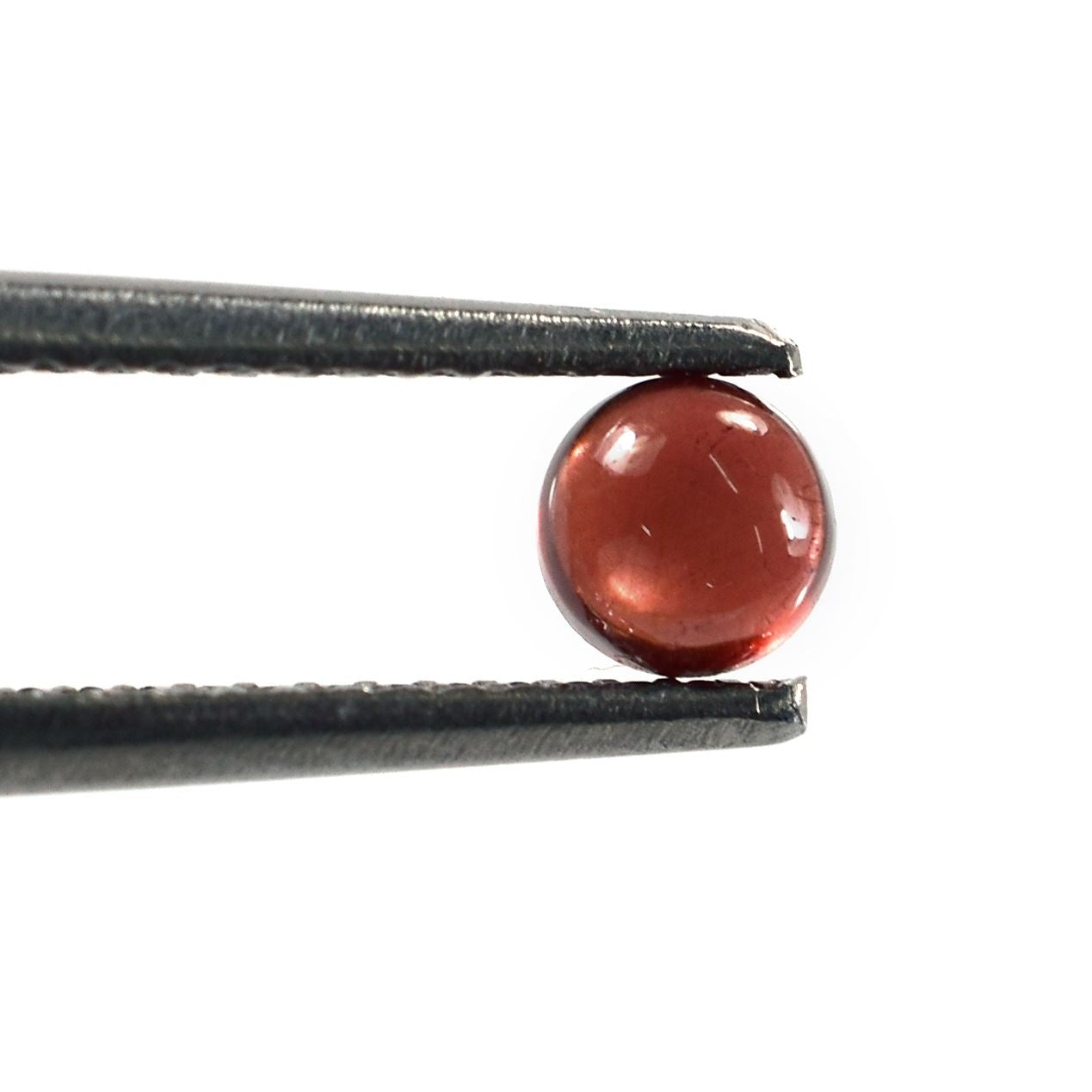GARNET PLAIN ROUND CAB (MEDIUM RED)(CLEAN) 4.00X4.00 MM 0.40 Cts.