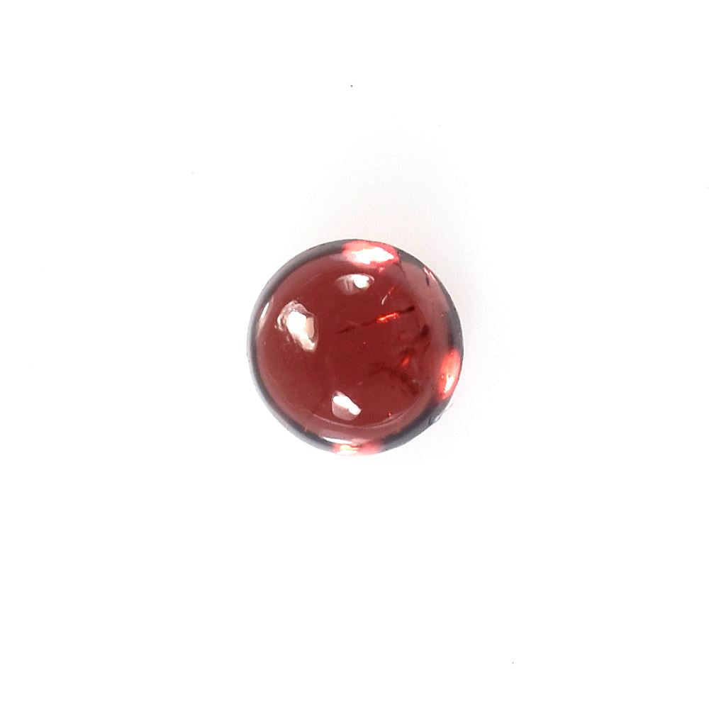 GARNET PLAIN ROUND CAB (MEDIUM RED)(HI) 4.00X4.00 MM 0.41 Cts.