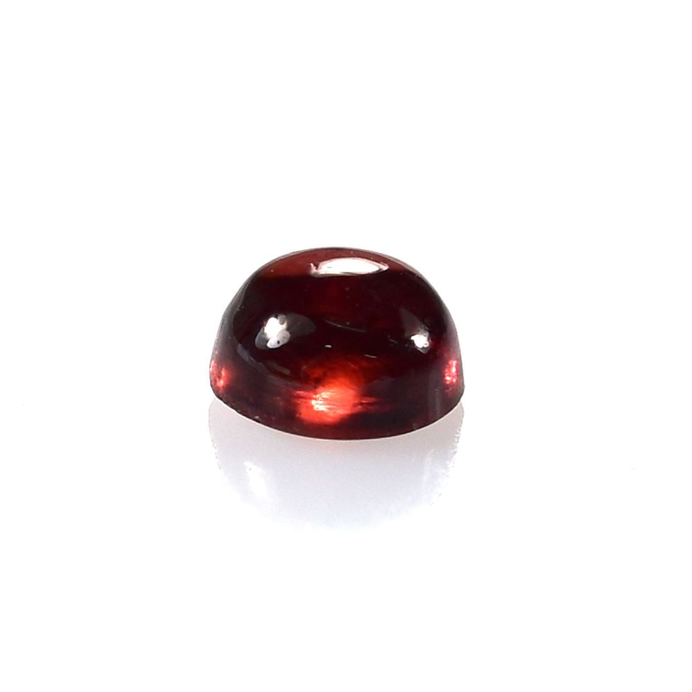 GARNET PLAIN ROUND CAB (MEDIUM RED)(HI) 4.00X4.00 MM 0.41 Cts.
