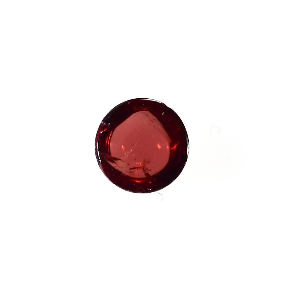 GARNET PLAIN ROUND CAB (MEDIUM RED)(HI) 4.00X4.00 MM 0.41 Cts.