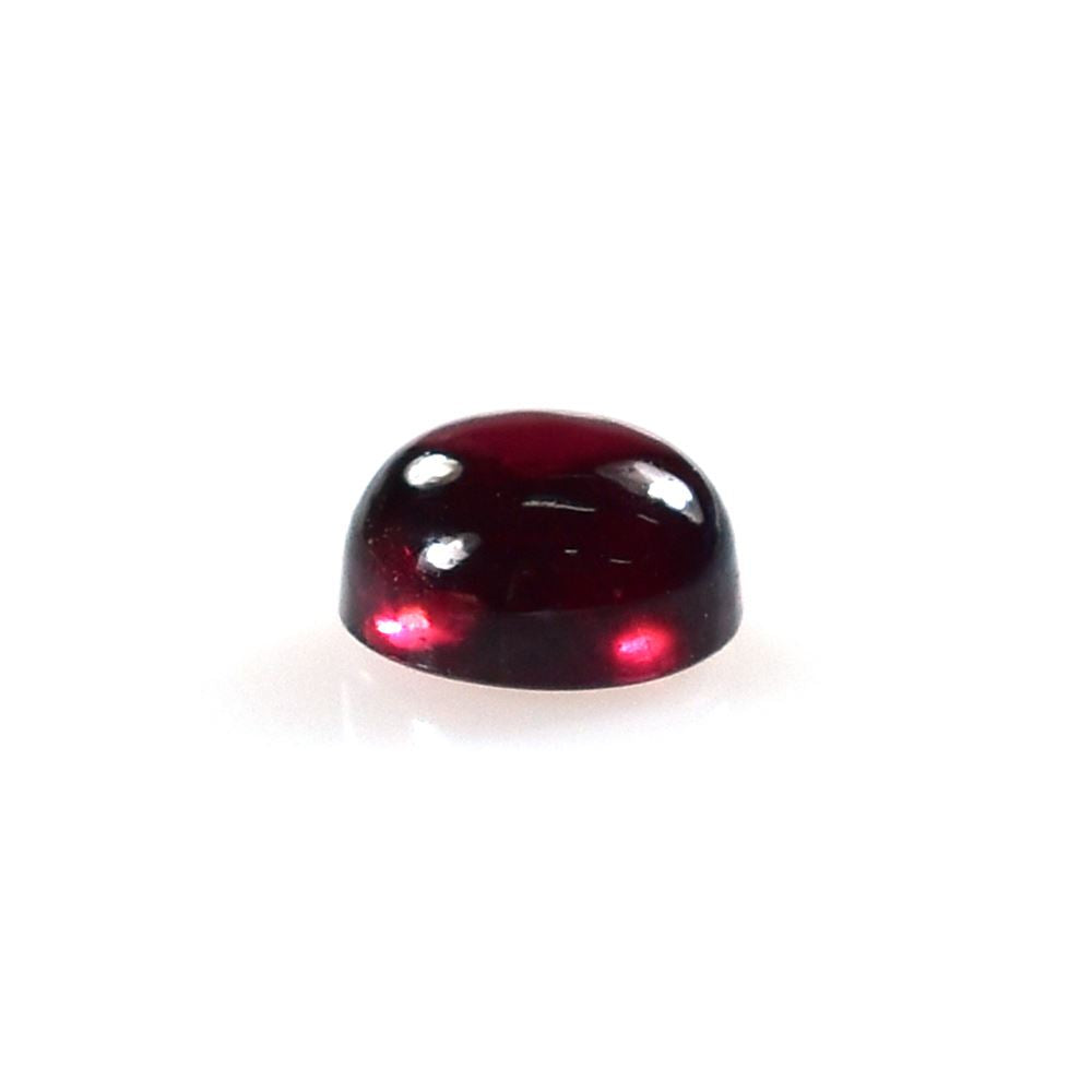 GARNET PLAIN ROUND CAB (DARK)(SI) 5.00X5.00 MM 0.87 Cts.