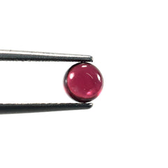 GARNET PLAIN ROUND CAB (DARK)(SI) 5.00X5.00 MM 0.87 Cts.