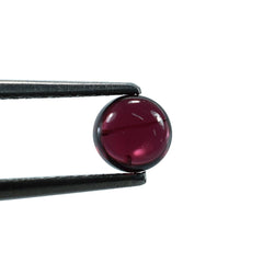 GARNET PLAIN ROUND CAB (DARK)(HI) 5.00X5.00 MM 0.86 Cts.