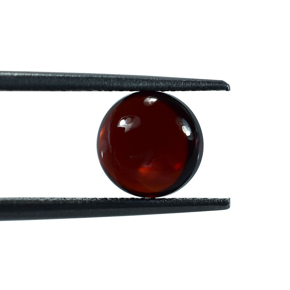 GARNET PLAIN ROUND CAB (DARK RED)(CLEAN) 8.00X8.00 MM 2.82 Cts.