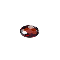 GARNET RED CHECKER CUT OVAL (DARK)(CLEAN) 6.00X4.00 MM 0.55 Cts.
