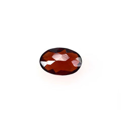 GARNET RED CHECKER CUT OVAL (DARK)(CLEAN) 6.00X4.00 MM 0.55 Cts.