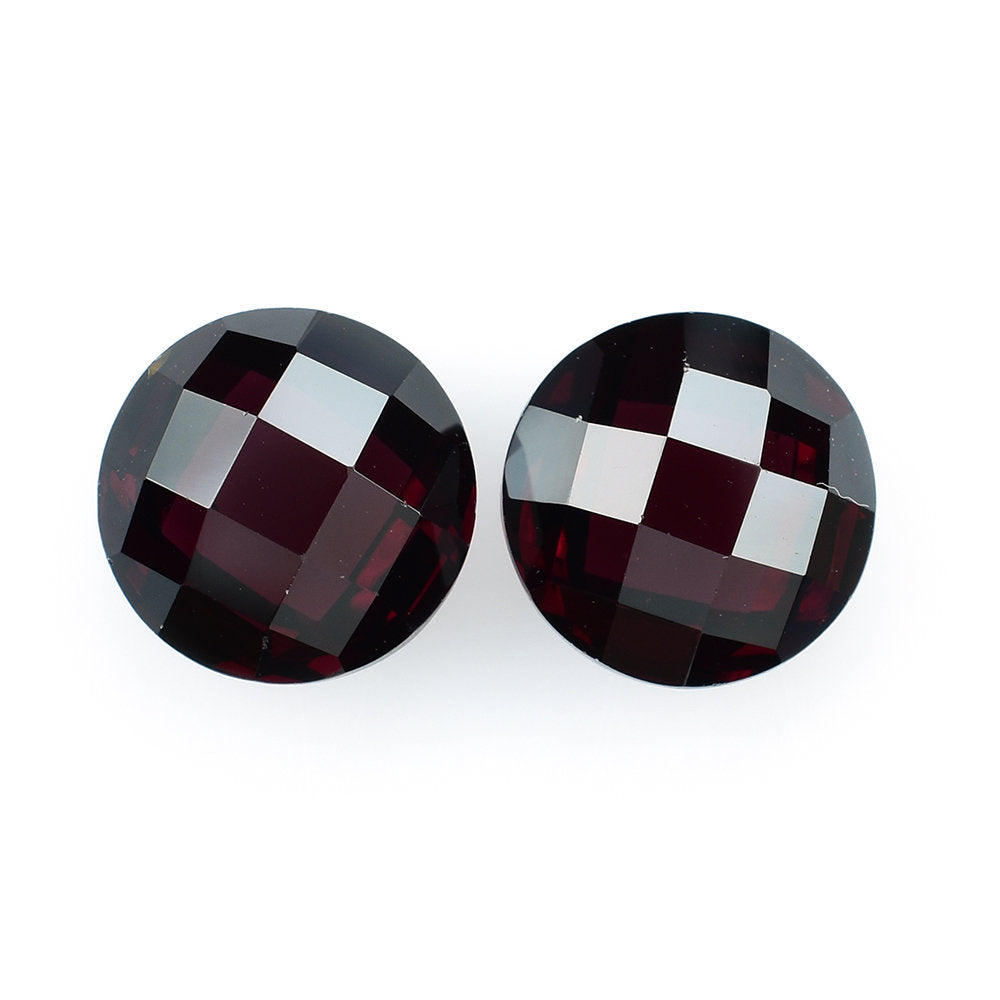 RED GARNET BRIOLETTE ROUND 12MM 9.47 Cts.