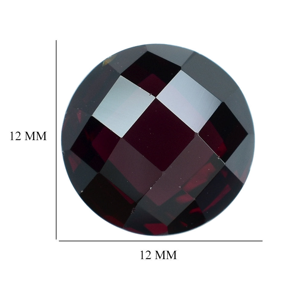 RED GARNET BRIOLETTE ROUND 12MM 9.47 Cts.